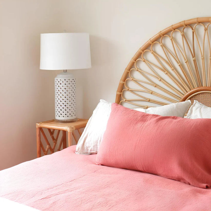 Rattan Bedside Table | Cane Side table | Bamboo table - Kaia