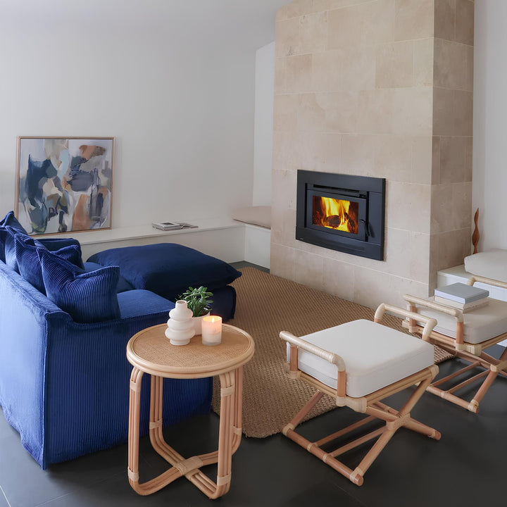 Rattan Bedside Table | Cane Side table | Bamboo table - Gareth