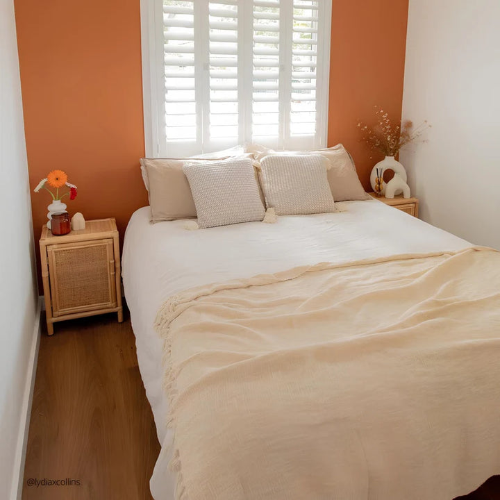Rattan Bedside Table | Cane Side table | Bamboo table - Hollister