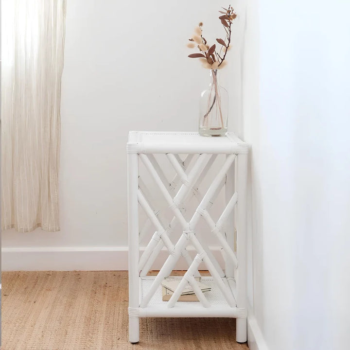 Rattan Bedside Table | Cane Side table | Bamboo table - Emery