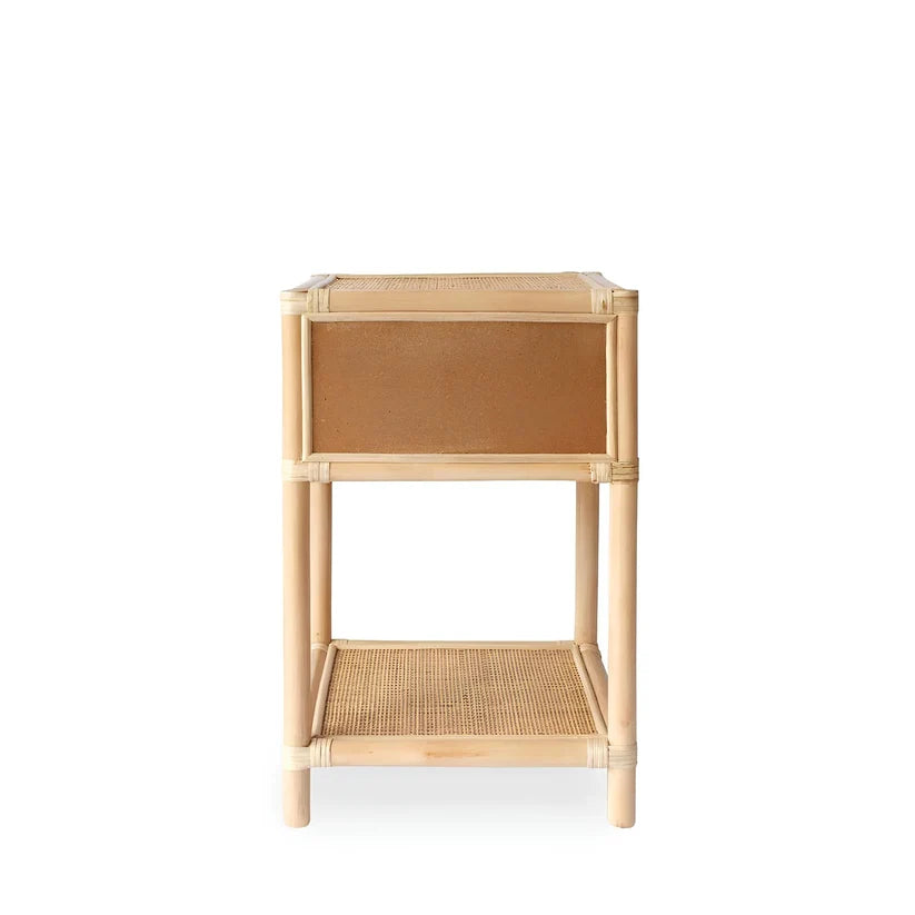 Rattan Bedside Table | Cane Side table | Bamboo table - Bramwell