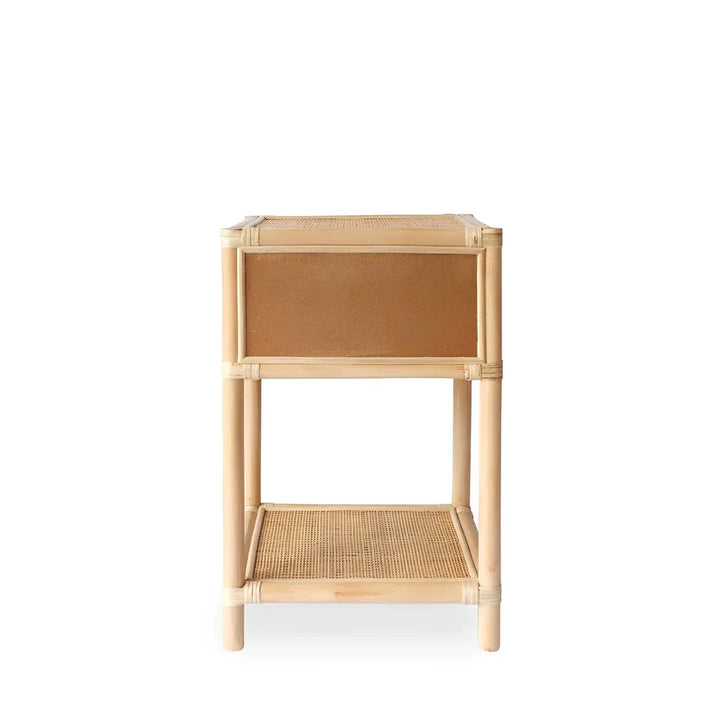 Rattan Bedside Table | Cane Side table | Bamboo table - Bramwell