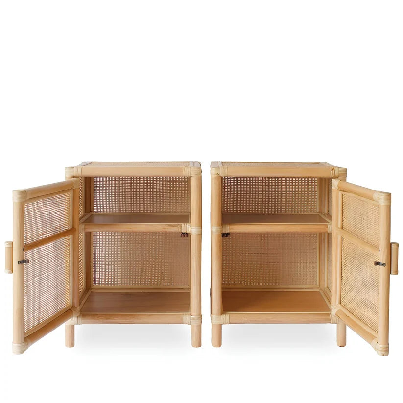 Rattan Bedside Table | Cane Side table | Bamboo table - Hollister