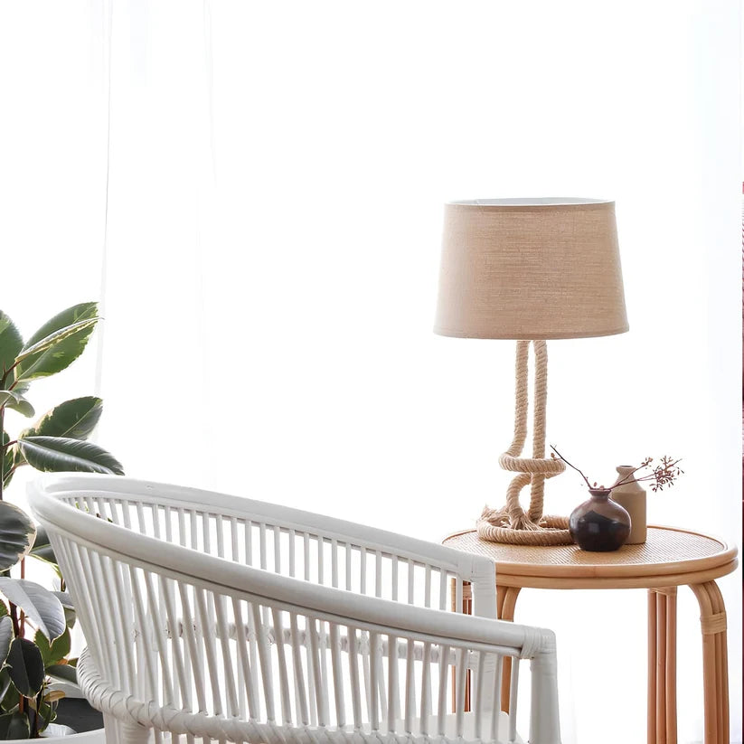Rattan Bedside Table | Cane Side table | Bamboo table - Gareth