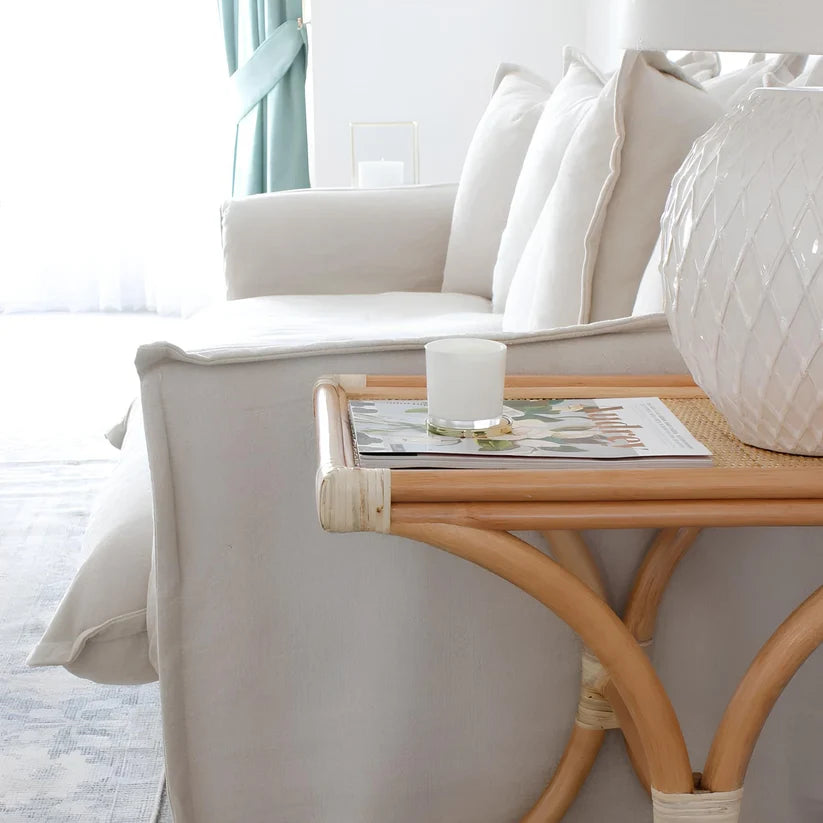 Rattan Bedside Table | Cane Side Table | Bamboo - Larisa