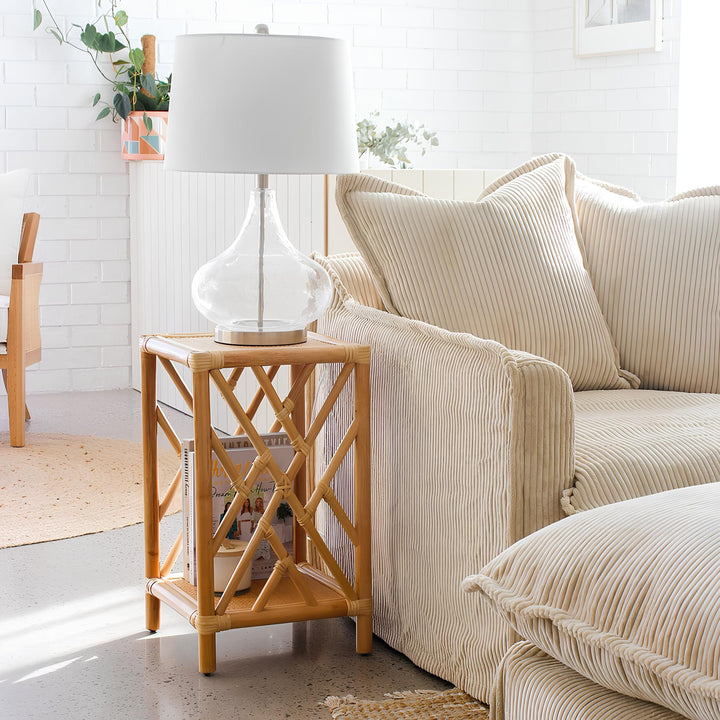 Rattan Bedside Table | Cane Side table | Bamboo table - Kaia