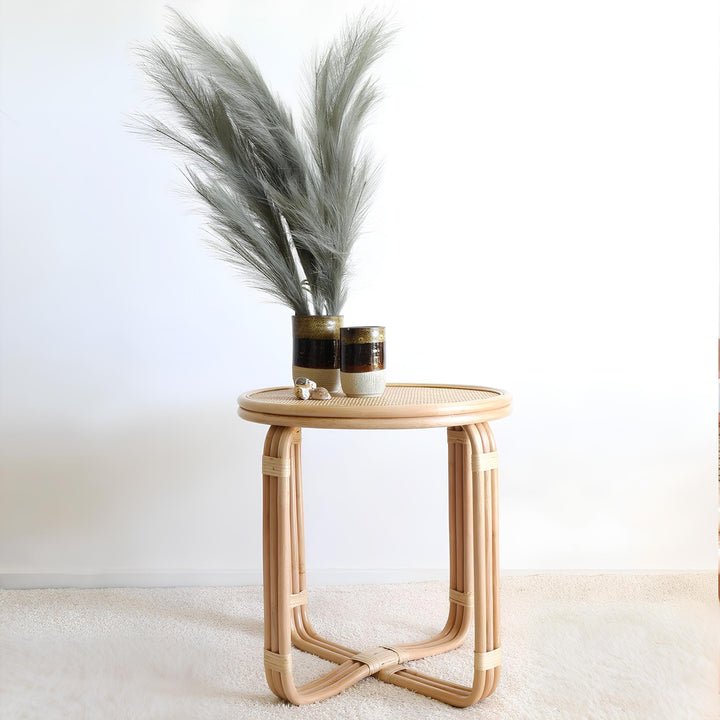 Rattan Bedside Table | Cane Side table | Bamboo table - Gareth