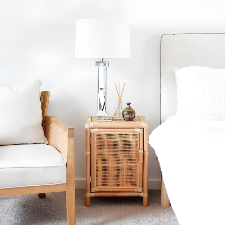 Rattan Bedside Table | Cane Side table | Bamboo table - Hollister