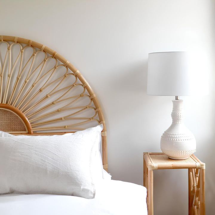 Rattan Bedside Table | Cane Side table | Bamboo table - Kaia