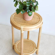 Rattan Bedside Table | Cane Side table | Bamboo table - Fintan