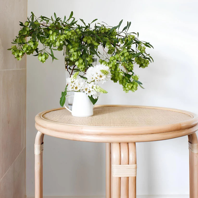 Rattan Bedside Table | Cane Side table | Bamboo table - Gareth