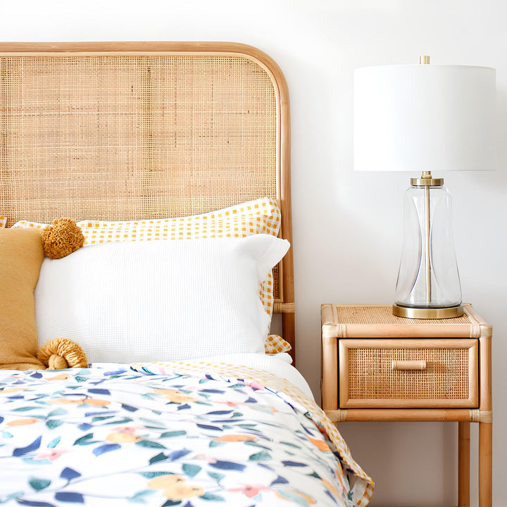 Rattan Bedside Table | Cane Side table | Bamboo table - Bramwell