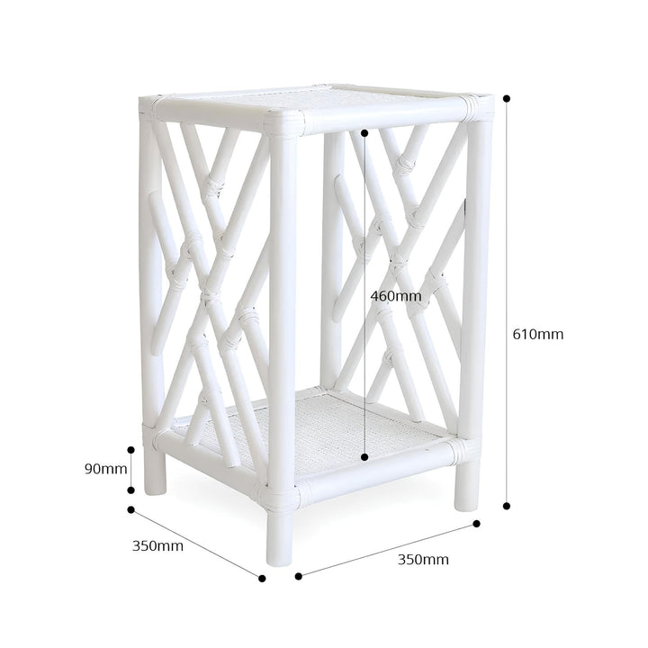 Rattan Bedside Table | Cane Side table | Bamboo table - Emery
