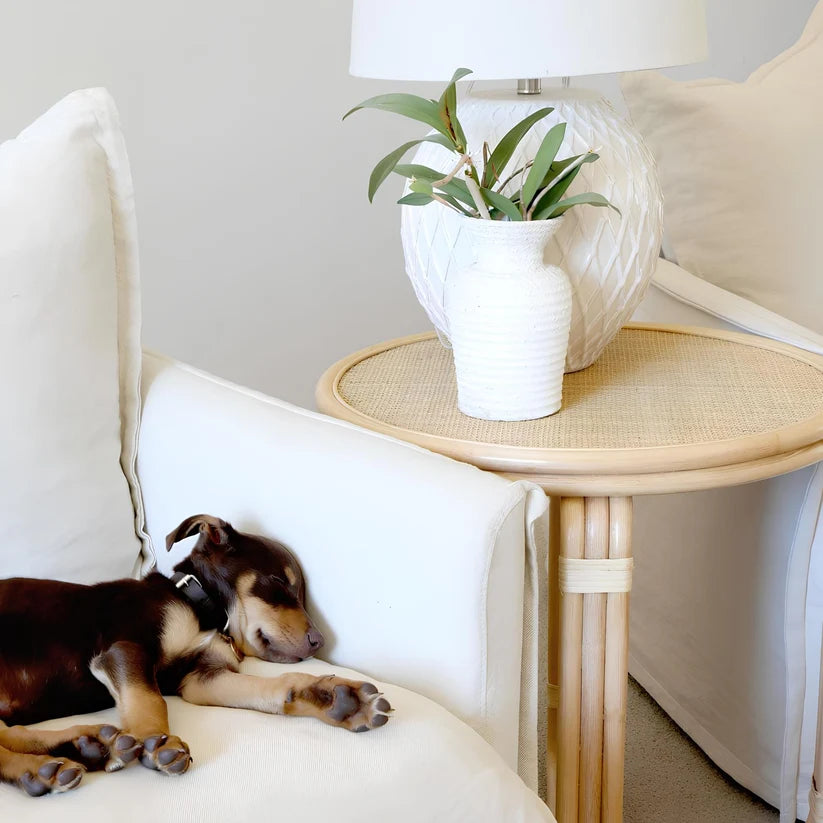 Rattan Bedside Table | Cane Side table | Bamboo table - Gareth