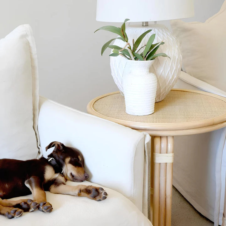 Rattan Bedside Table | Cane Side table | Bamboo table - Gareth