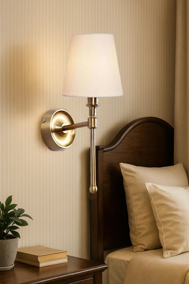 Modern Fabric Wall Lamp for Living Room | Decorative Wall Light - Edrick