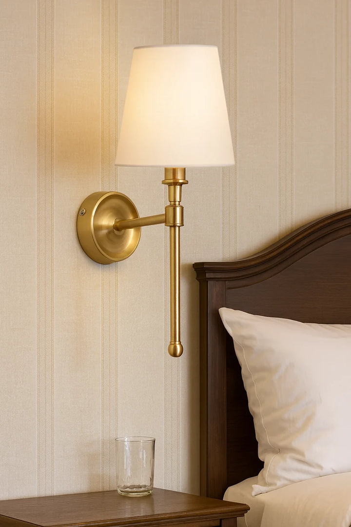 Modern Fabric Wall Lamp for Living Room | Decorative Wall Light - Edrick