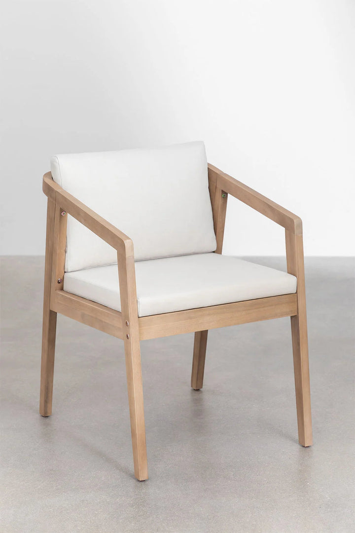 Rattan Dining Chair with Cushion for Dining Room - Anika