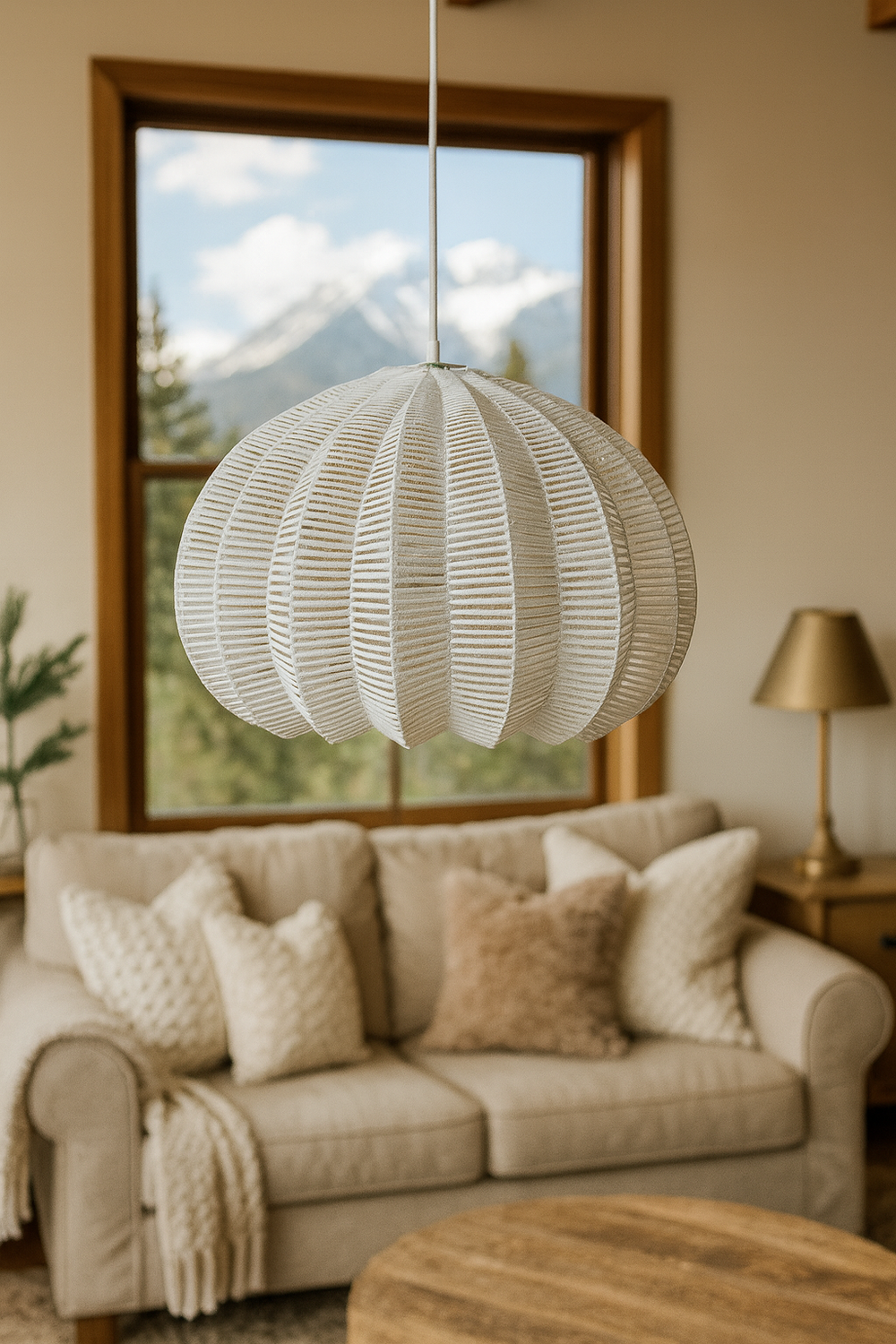Bamboo Pendant Light for Living Room - Hem by Luxury Rattan Handicrafts 