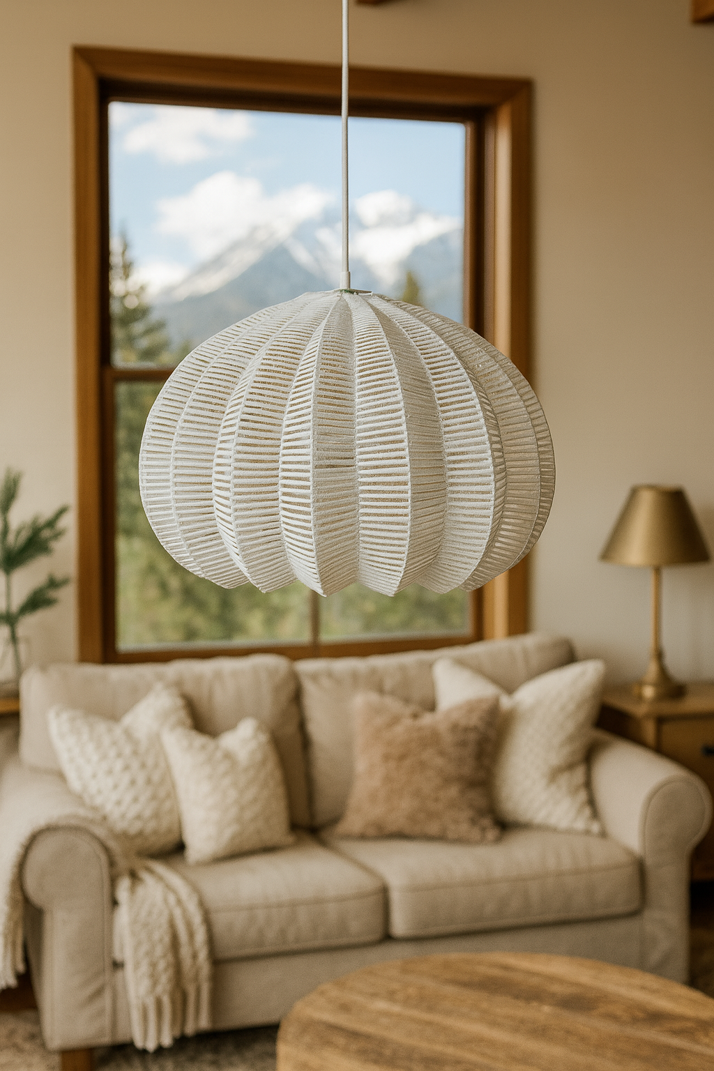 Bamboo Pendant Light for Living Room - Hem by Luxury Rattan Handicrafts 