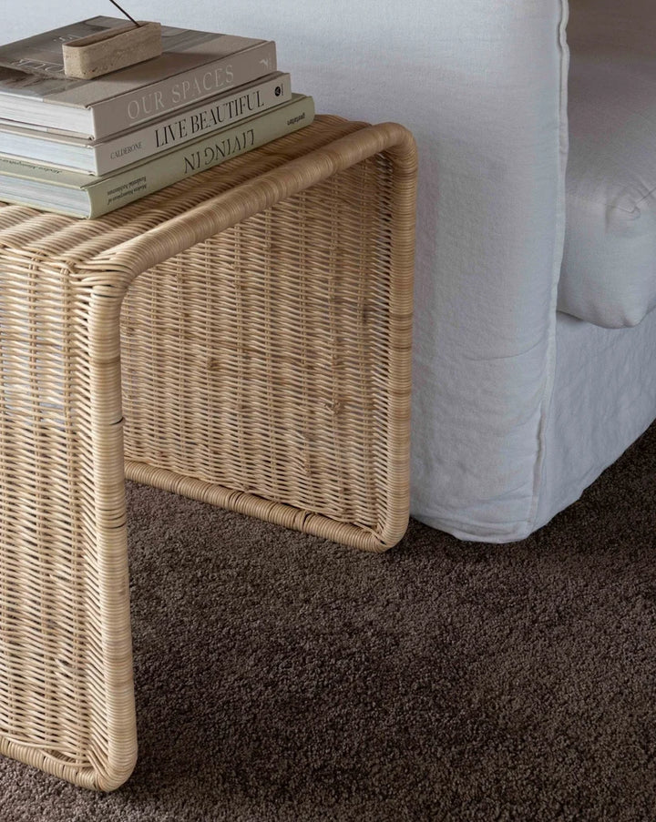 Rattan Bedside Table | Cane Side Table | Bamboo - Callen