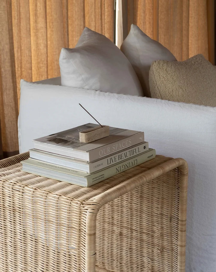 Rattan Bedside Table | Cane Side Table | Bamboo - Callen
