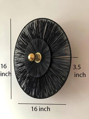 Jute Wall Light for Bedroom | Natural Wall Sconce - Harlow
