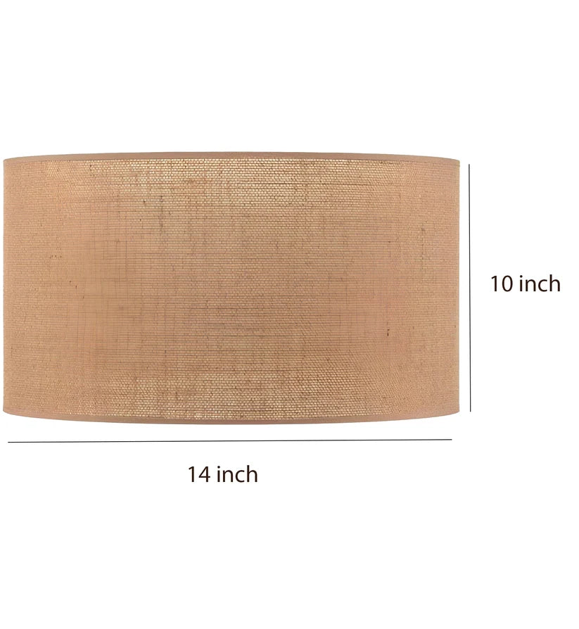 Jute Hanging Light for Living Room | Natural Pendant Lamp - Varek