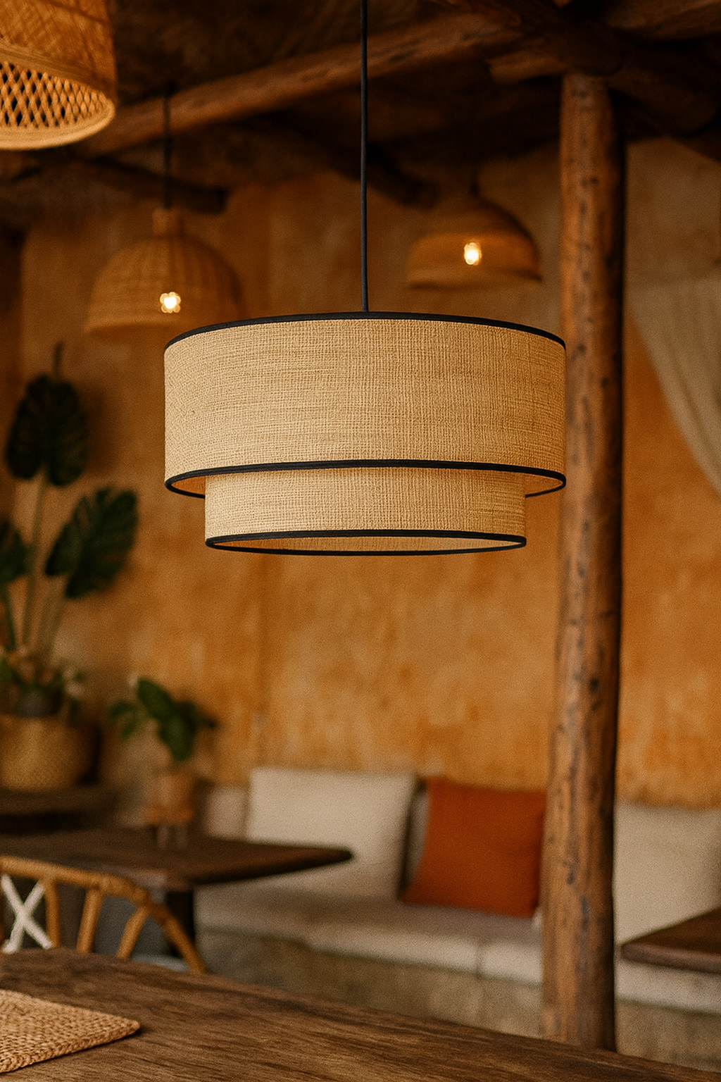 Jute Hanging Light - Jeevika