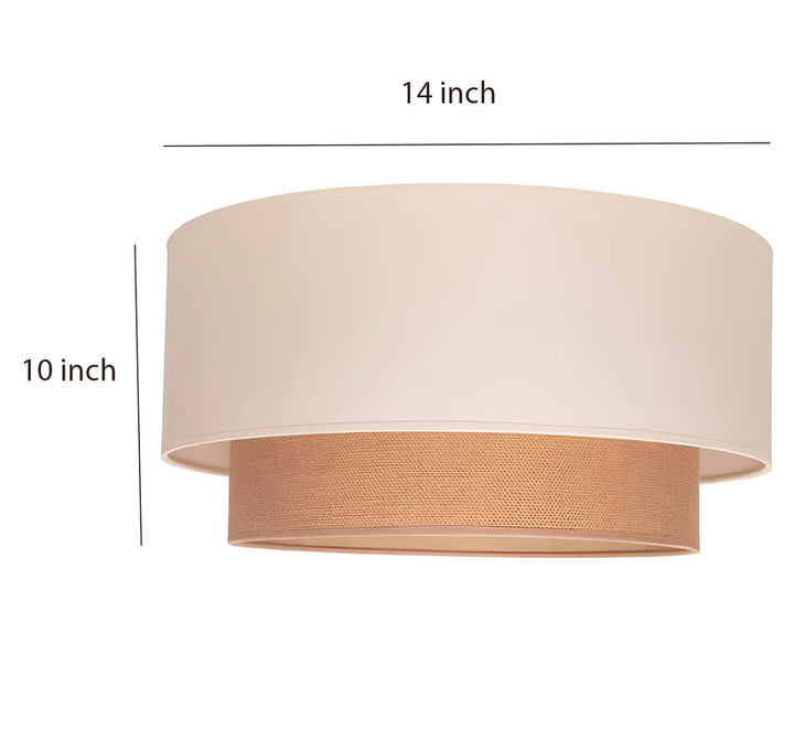 Jute Ceiling Light for Bedroom | Natural Hanging Lamp - Bram