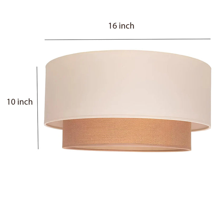 Jute Ceiling Light for Bedroom | Natural Hanging Lamp - Bram
