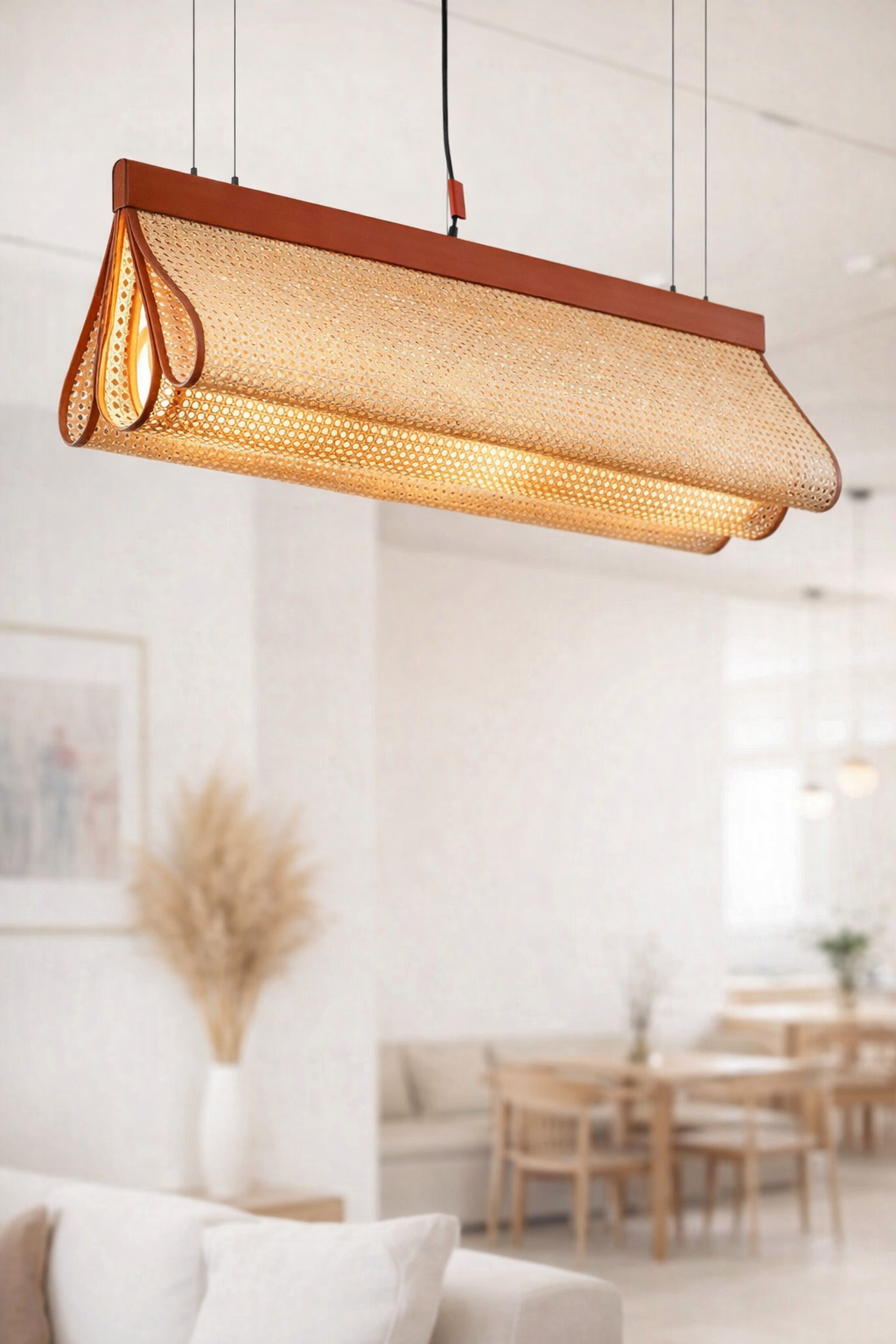 Rattan Chandelier - Devin