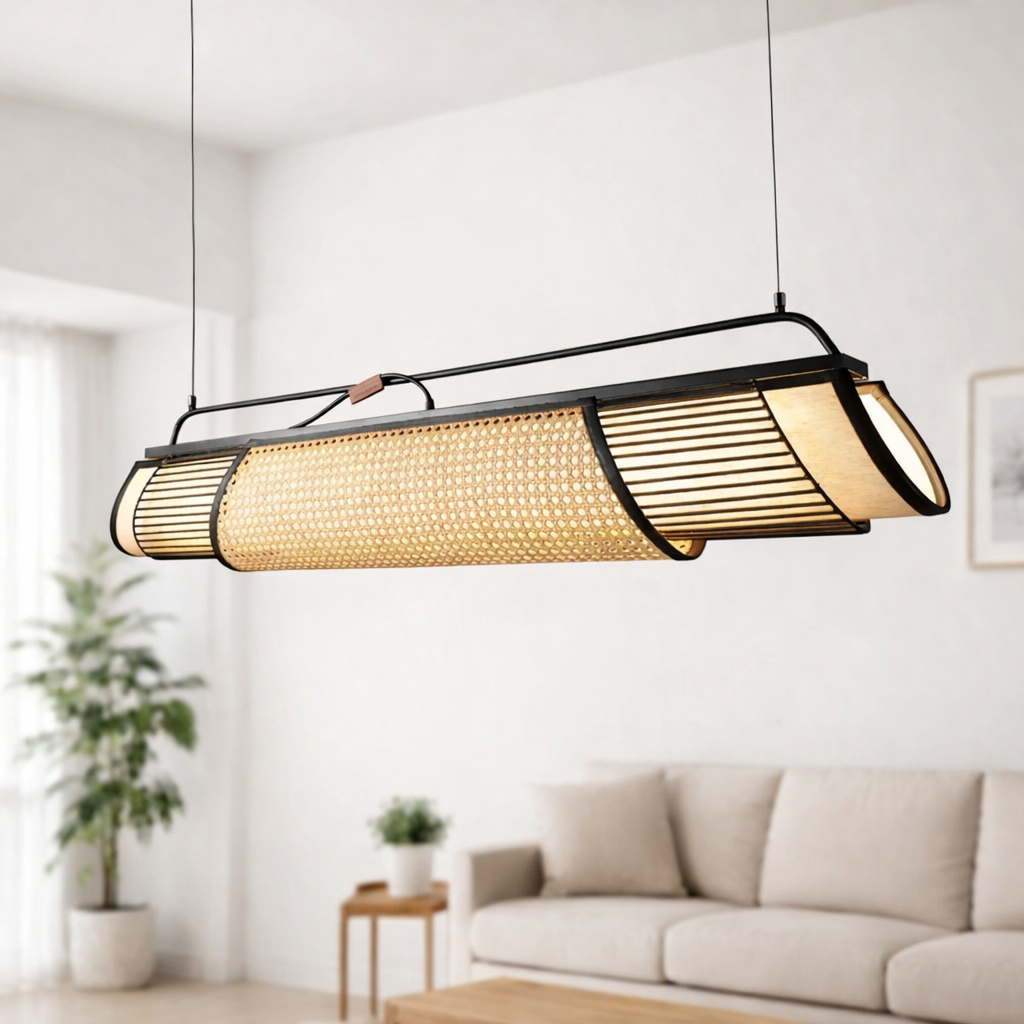 Rattan Hanging Lamp | Bamboo Hanging Lamp | Cane Hanging Lamp - LIZBETH by Luxury Rattan Handicrafts  - Image 1