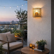 Rattan Wall Sconce for Bedroom | Bamboo Wall Light - Larisa