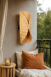 Wicker Wall Sconce for Kitchen | Rattan Wall Lamp- Ivesonby