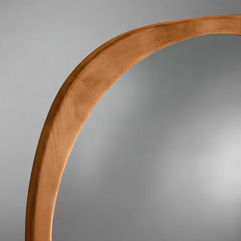 Bamboo Wall Mirror for Living Room - Ames