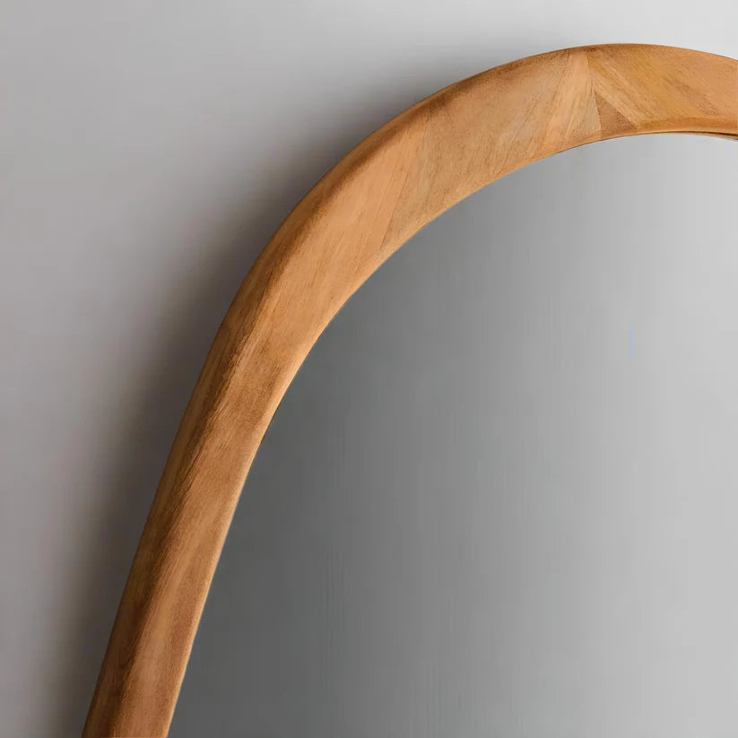 Bamboo Wall Mirror for Living Room - Waylon