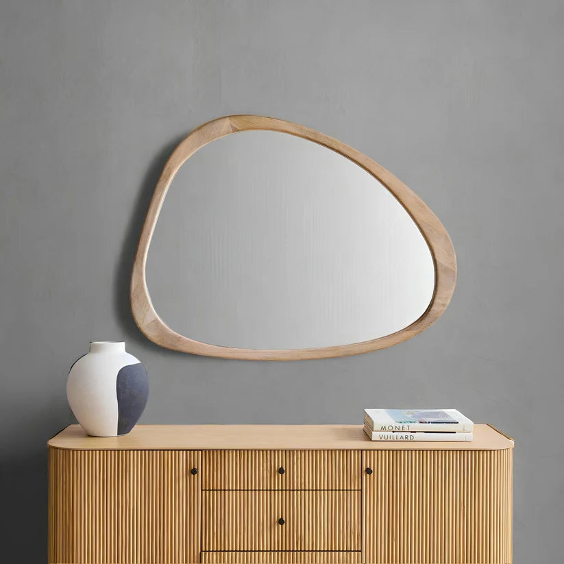 Bamboo Wall Mirror for Living Room - Waylon