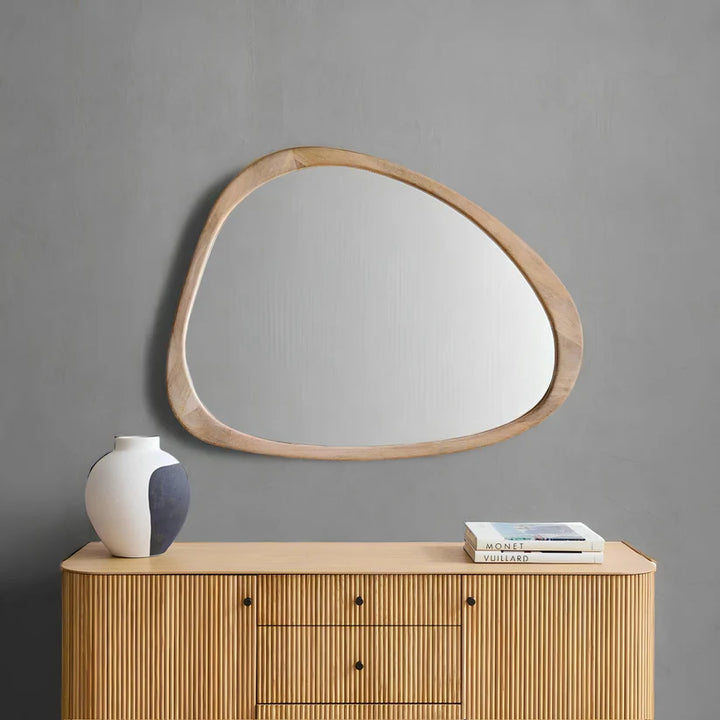 Bamboo Wall Mirror for Living Room - Waylon