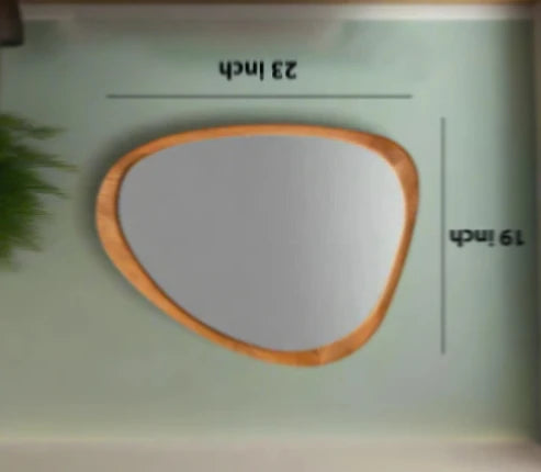 Bamboo Wall Mirror for Living Room - Waylon