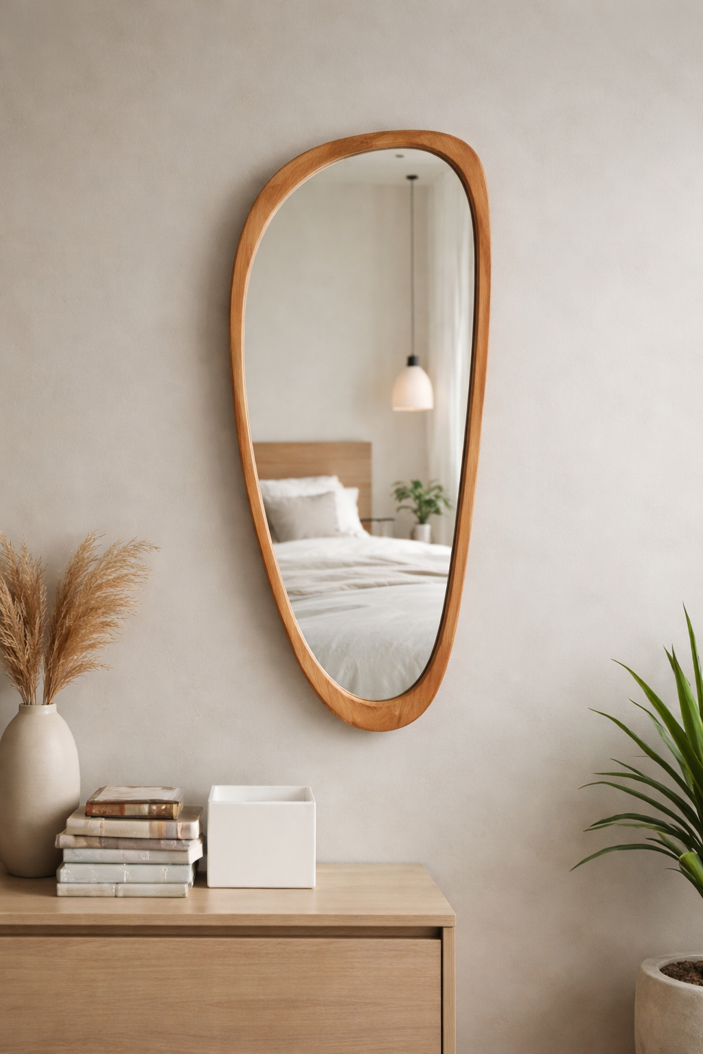 Bamboo Wall Mirror - Ames