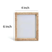 Rattan Photo Frame 4x6 Inch for Home - Casimiro