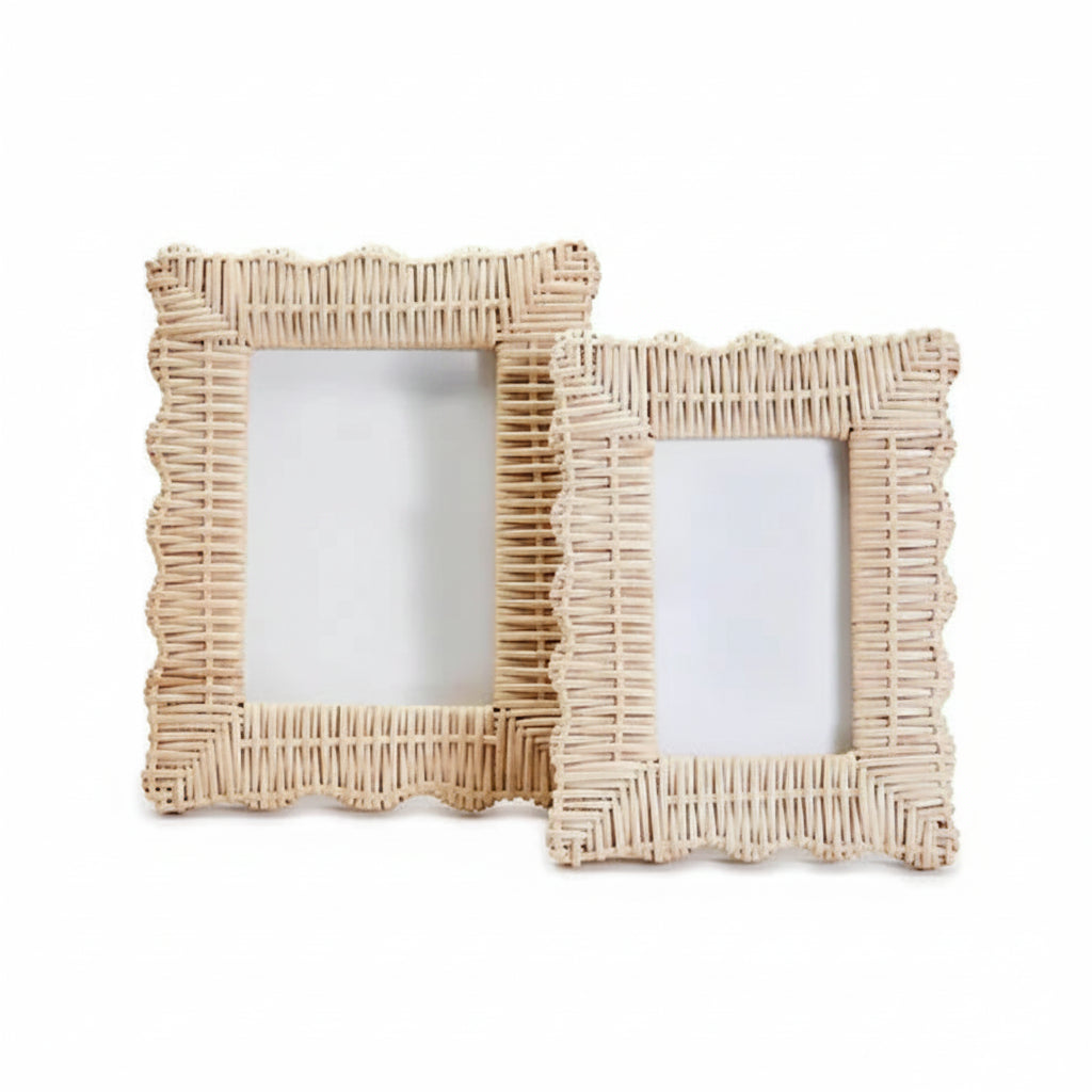 Rattan Photo Frame 4x6 Inch for Home - Rebecca