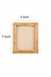 Rattan Photo Frame 5x7 Inch for Home - Dashwoode