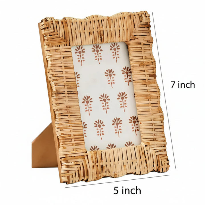 Rattan Photo Frame 4x6 Inch for Home - Larisa