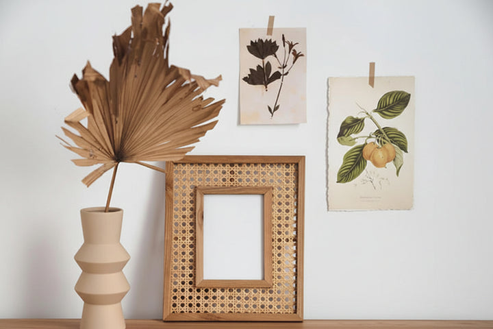Rattan Photo Frame 4x6 Inch for Home - Xaviern