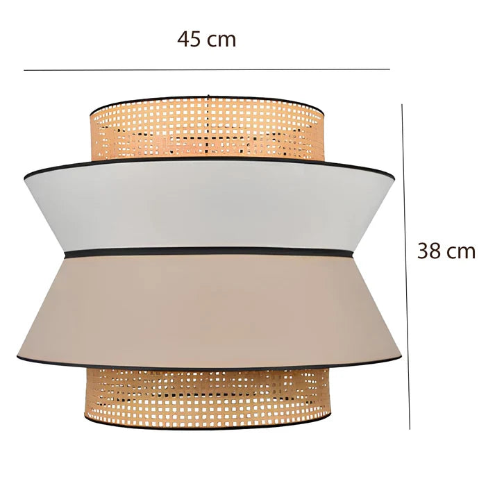 Rattan Hanging Light for Living Room | Bamboo Pendant Lamp - Raya