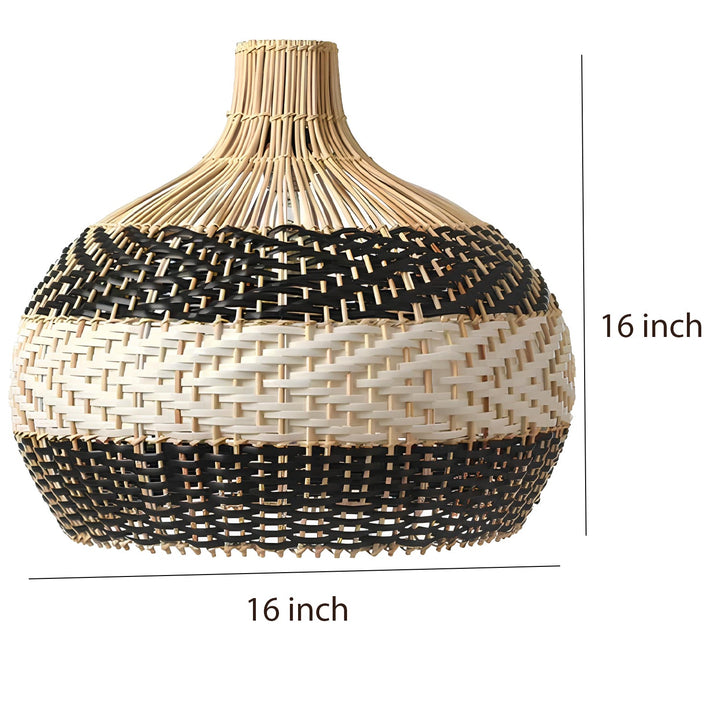 Bamboo Hanging Light for Bedroom | Cane Pendant Lamp - Orion