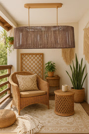 Wicker Chandelier for Living Room - Orlander