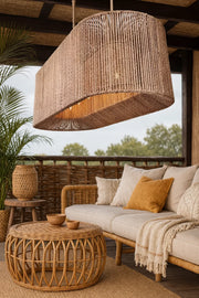 Wicker Chandelier for Living Room - Orlander